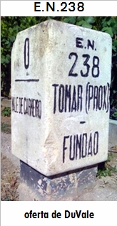 E.N. 238 - E.N.110 - guas Belas - Vale de Serro - Cernache do Bonjardim - Sert - Troviscal - Mosteiro - Oleiros
 - Estreito - Foz do Giraldo - Orvalho - Bogas de Baixo - Barroca - Silvares - Castelejo - Souto da Casa - Fundo